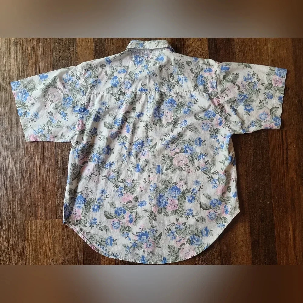 Vintage Andrew Sports botanical shirt